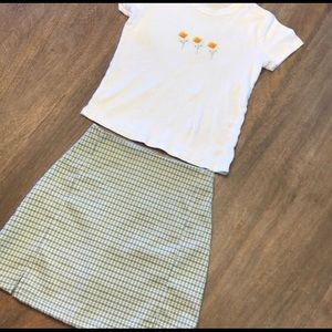 NWOT Poppy top and RARE green Cara skirt